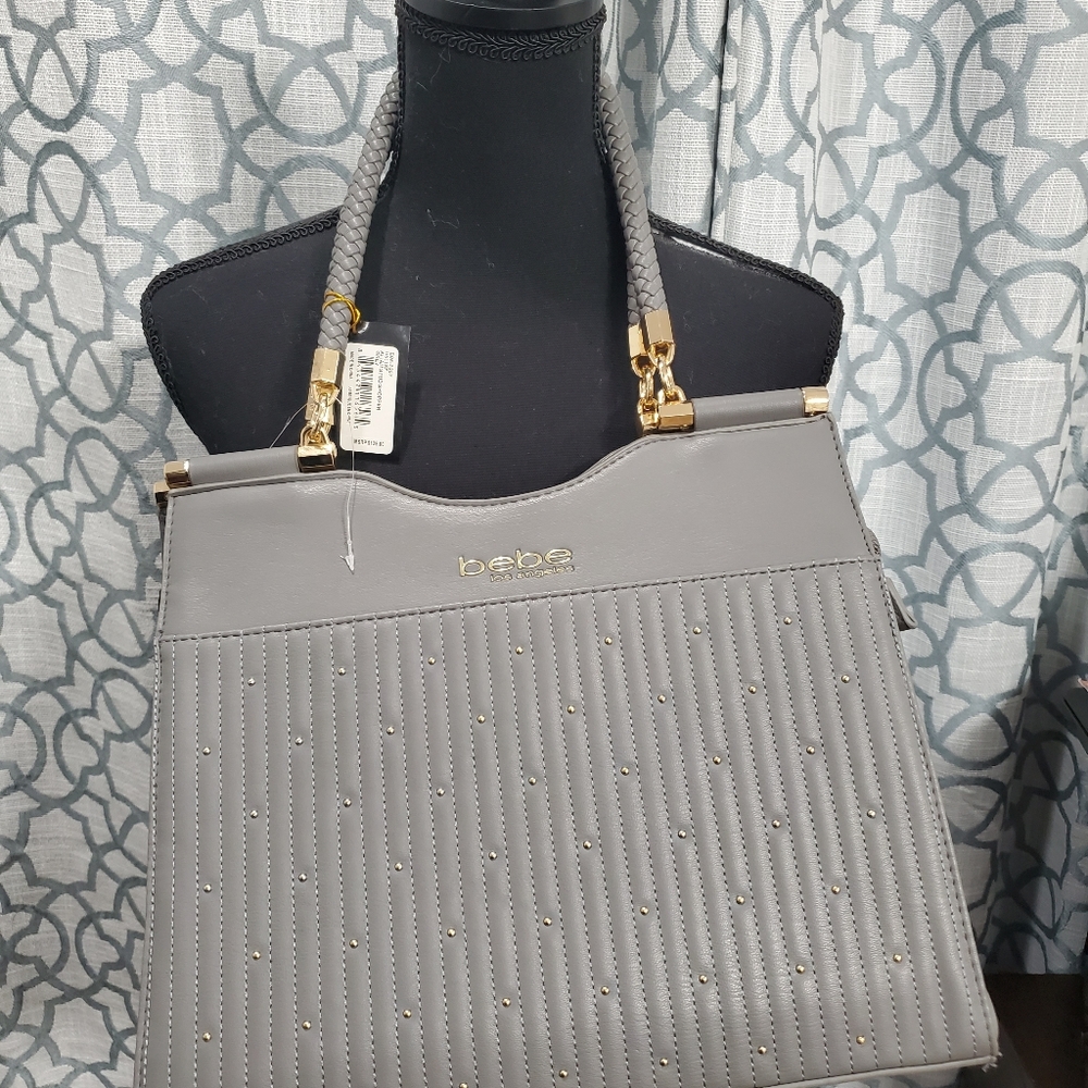 NWT BEBE large grey bag 🌸 SALE 🌸